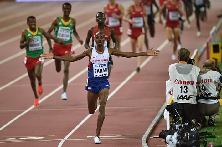 Mo Farah PHOTO PEDRO UGARTE AFP
