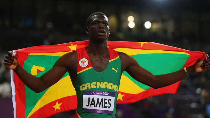 Kirani James of Grenada 400m