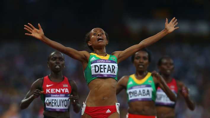 Meseret Defar of Ethiopia