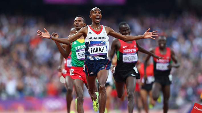 Mo Farah of Great Britain 5000 m