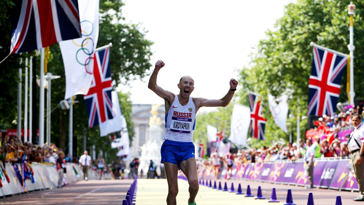 Sergey Kirdyapkin of Russia