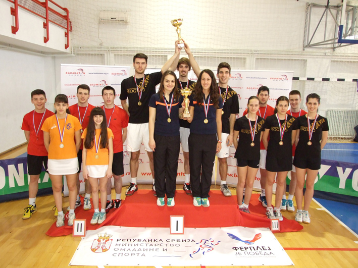 BADMINTON Ekipno prvenstvo Srbije za muske i zenske timove