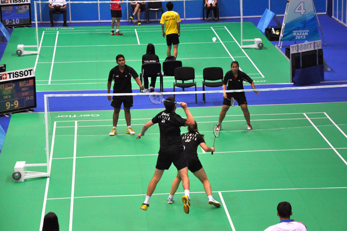 BADMINTON Univerzijada Kazanj 2013 Pavlovic i Simiceva protiv Malezijaca