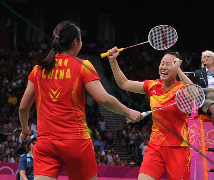 China celebrate gold