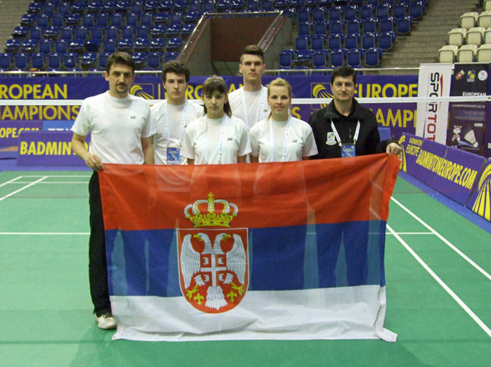 Evropsko juniorsko prvenstvo 2013 Srpska delegacija - Milan Barbir Natasa Pavlovic Dragoslav Petrovic Mina Lakic Miodrag Kalicanin i Predrag Vukovic