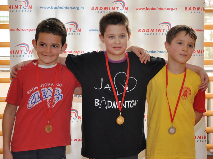 Svetosavski badminton turnir Jefimija 2013 Pobednici I-IV razred