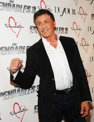 Sylvester Stalone Desiree Navarro WireImage