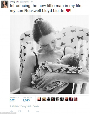 lucy liu baby