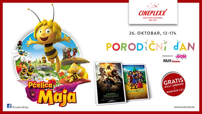Cineplexx porodicni dan pcellica Maja