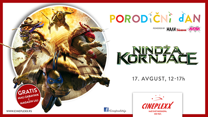nindza kornjace Cineplexx porodicni dan