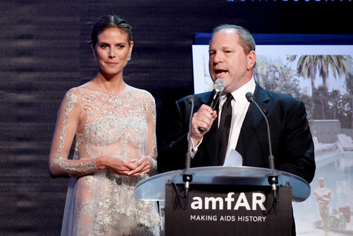 Heidi Klum and producer Harvey Weinstein