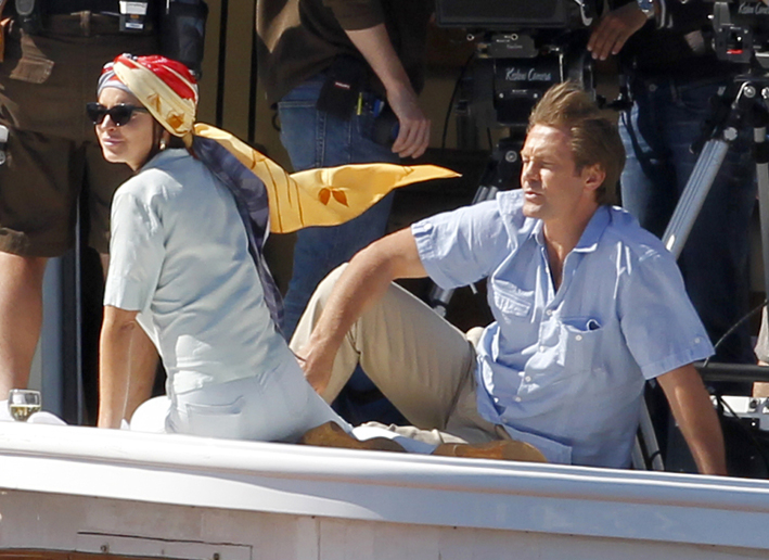 Lindsay Lohan – Liz and Dick set