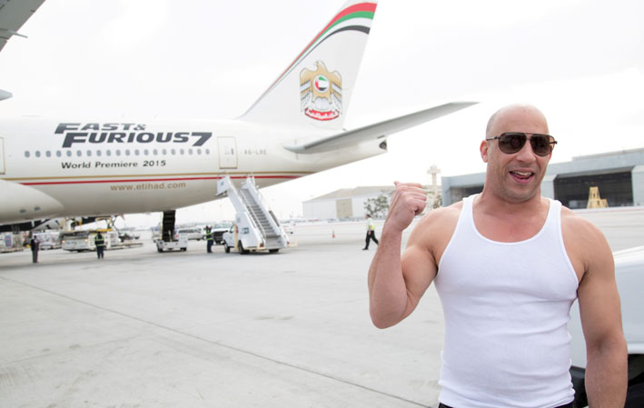 Vin Diesel Etihad Fast Furious 777