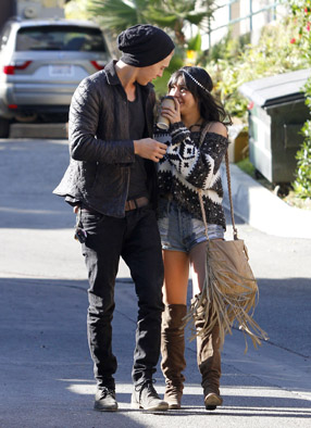 Vanessa Hudgens with her new boyfriend