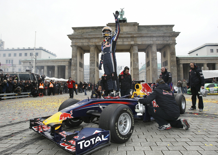 Sebastian Vettel Red Bull F1 Showrun in Berlin Photocredit (c)Getty ImagesRed Bull Photofiles