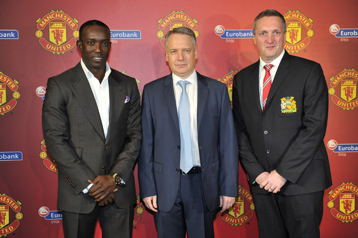 Dwight Yorke ManUtd Philipos Karamanolis Eurobank Jonatan Rigby ManUtd