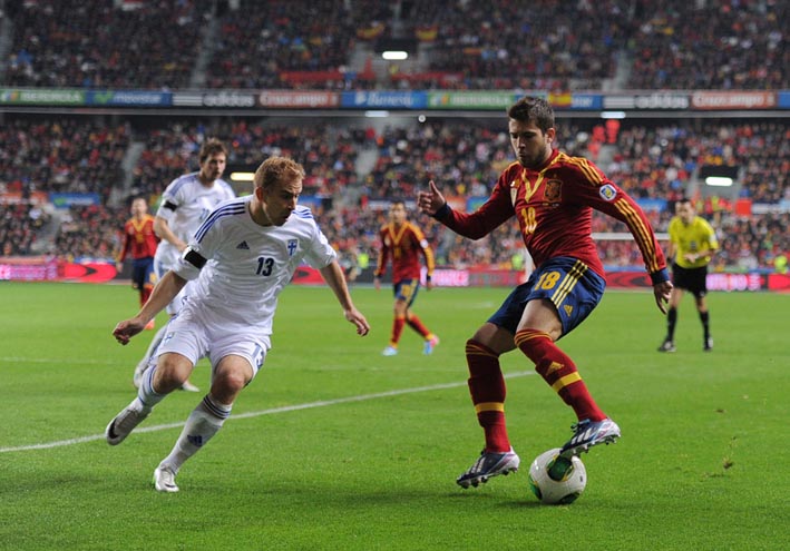 Jordi Alba Spain Kari Arkivuo Finland