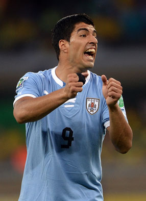 Luis Suarez Brazil Uruguay