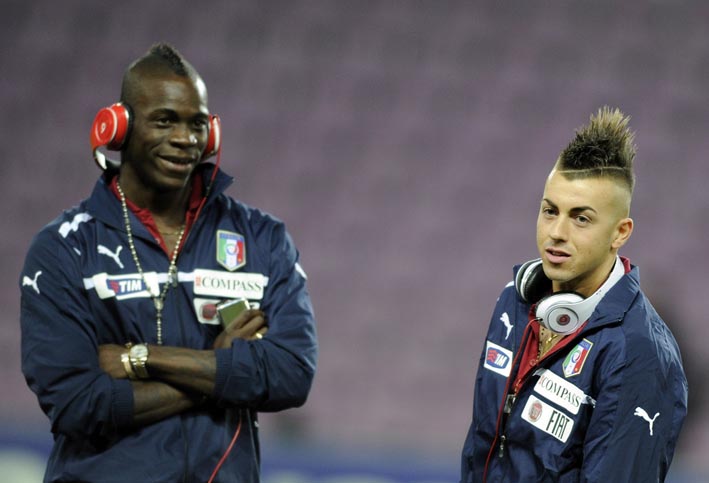 Mario Balotelli and Stephan El Shaarawy