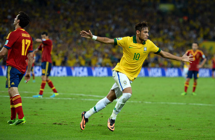 Neymar Brazil Spain