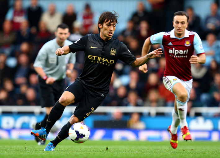 David-Silva West Ham Manchester City