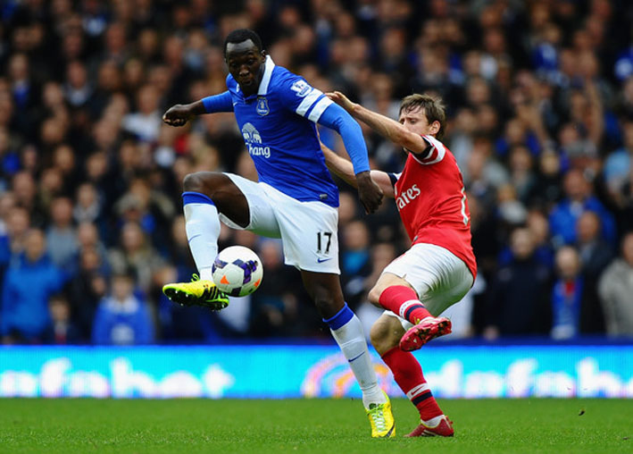 Romelu Lukaku Everton Arsenal