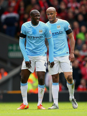 Yaya Toure Vincent Kompany