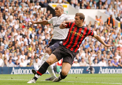 Edin Dzeko scoring first goal_vs_totenhem