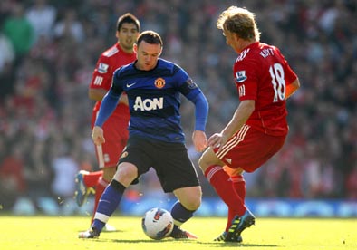 Liverpool Lucas Leiva Wayne Rooney