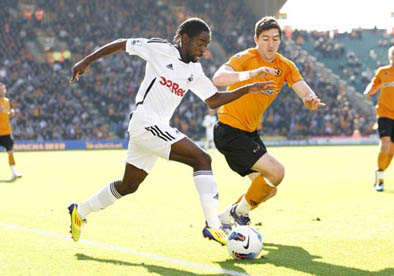 Wolverhampton Stephen Ward Swansea Nathan Dyer