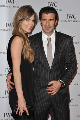 Luis Figo and wife Helen Svedin
