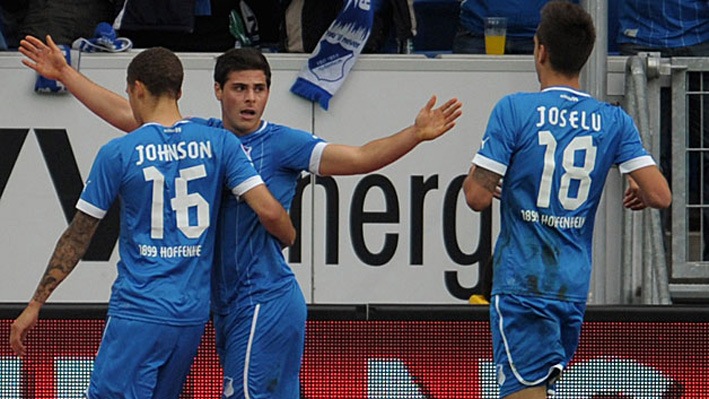 Kevin Volland celebrated his first Bundesliga goal in win Hoffenheim against Schalke