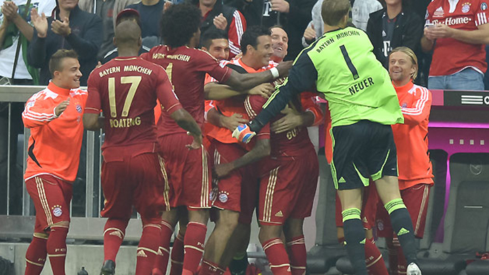 Mario Mandzukic, Muller and Bastian Schweinsteiger