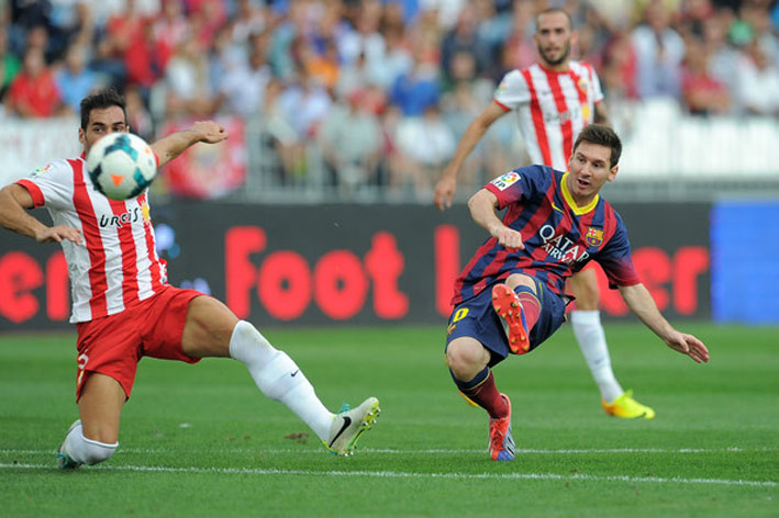 Lionel Messi Almeria Barcelona