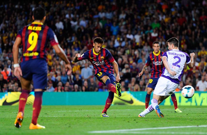 Neymar Barcelona Real Valladolid