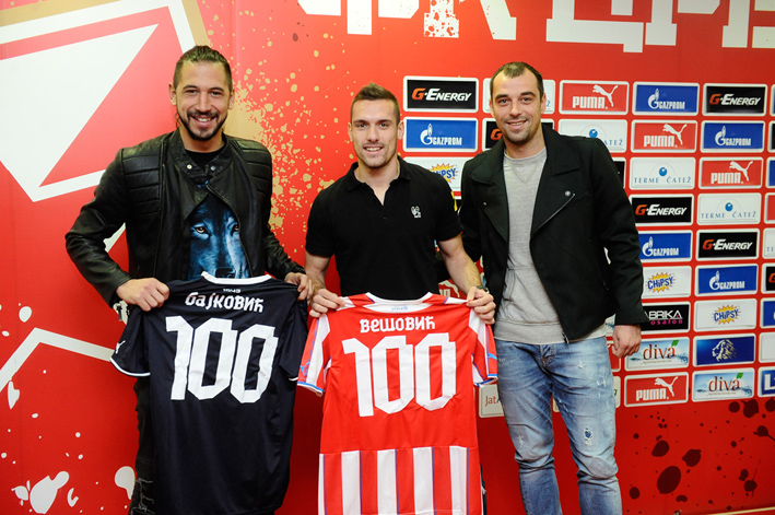 Bajkovic i Vesovic u klubu 100