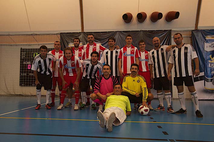 Ucesnici revijalne utakmice, soprtisti, fanovi, sportski novinari