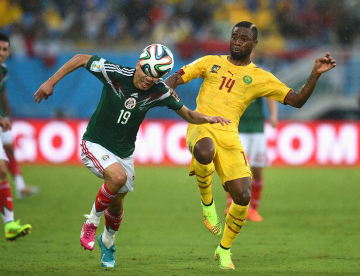Oribe Peralta Mexico c Aurelien Chedjou Cameroon