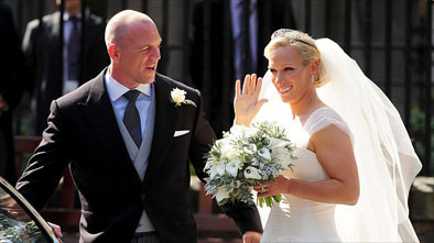 Zara Phillips and Mike Tindall