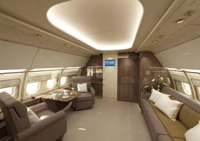 AJA Airbus ACJ318 Elite Private Office 2