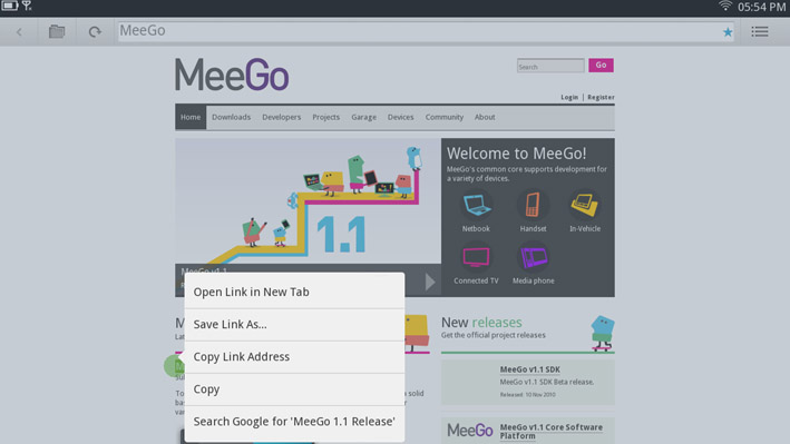 MeeGo_Tablet_User_Experience_Internet_browser_with_option_menu