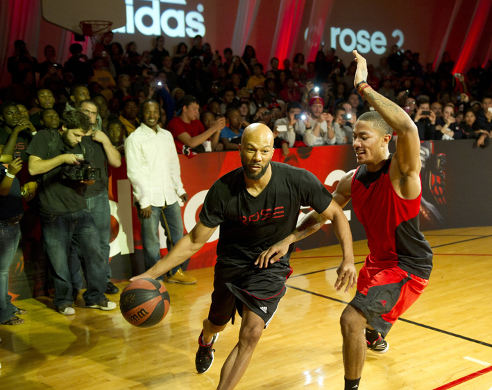 Derrick Rose and Rapper Common 3