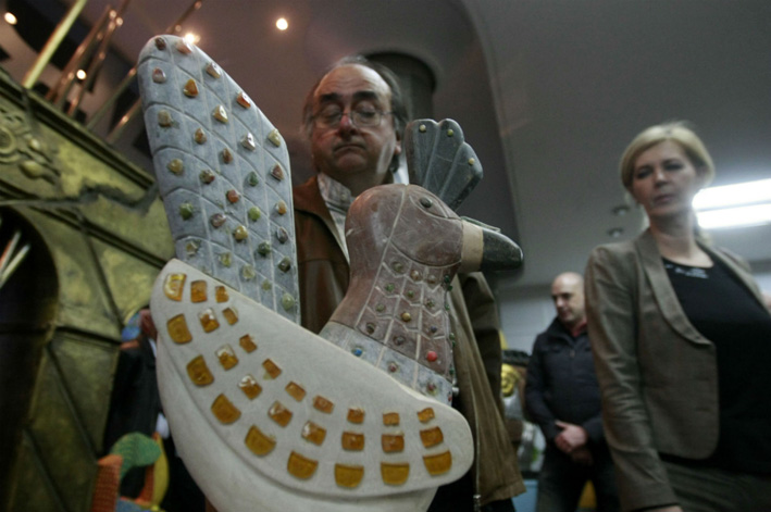 Skulpture Zivorada Ciglica u KomBank Art holu