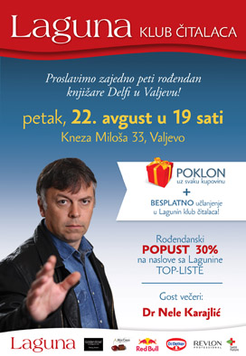 Plakat Rodjendan-Klub citalaca Valjevo