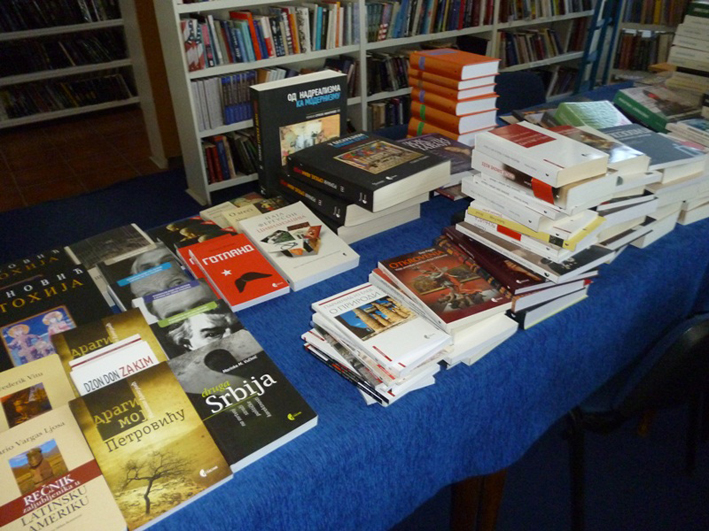 donirane knjige u biblioteci Centar za kulturu u Kladovu