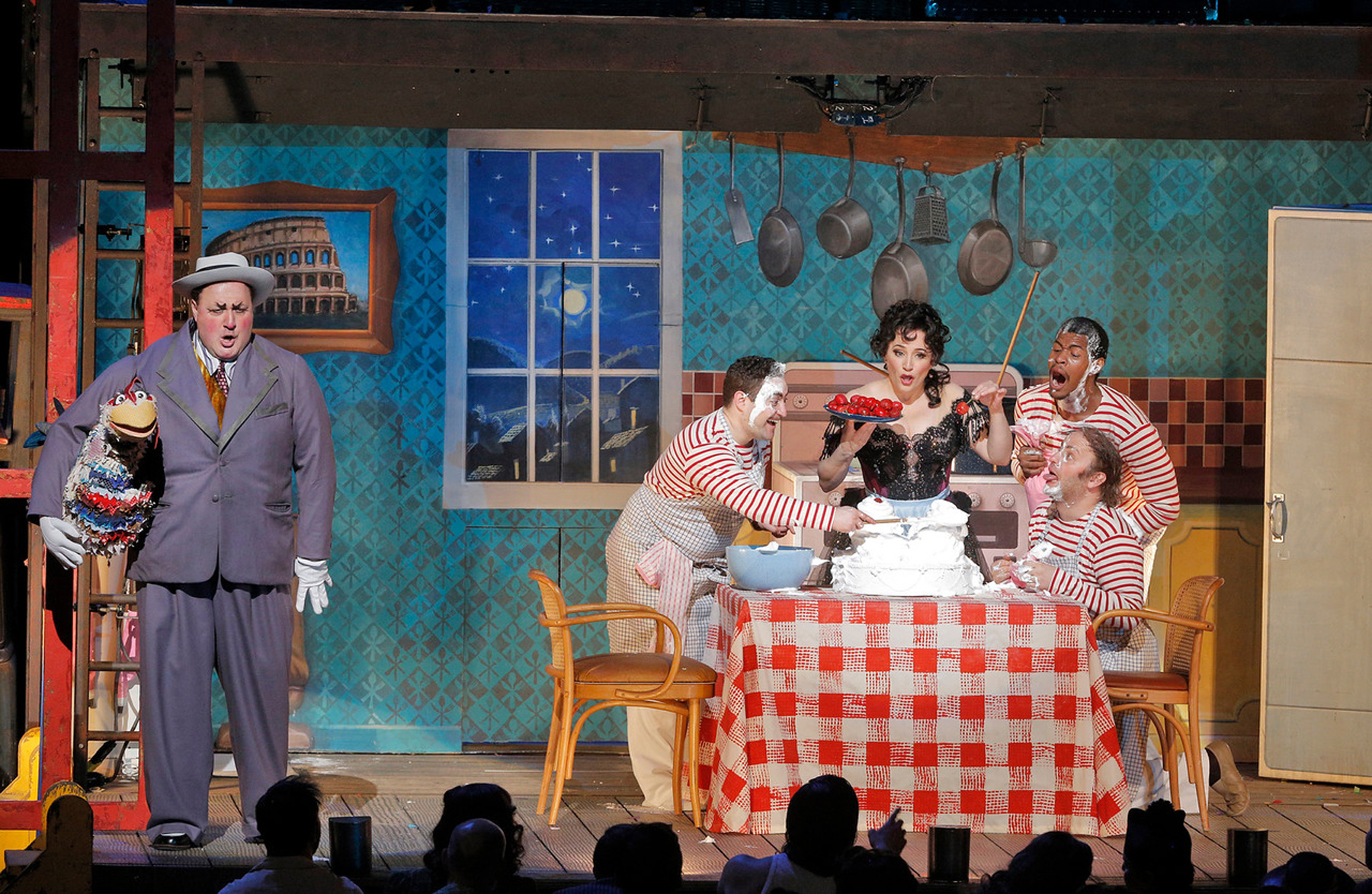 George Gagnidze Patricia Racette Marty Keiser Joshua Wynter i Andy Sapora u Pajacima