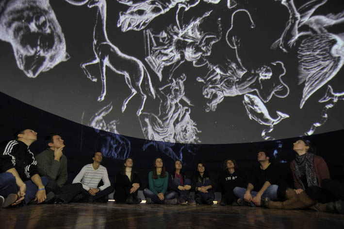 Mobilni planetarijum - projekcija