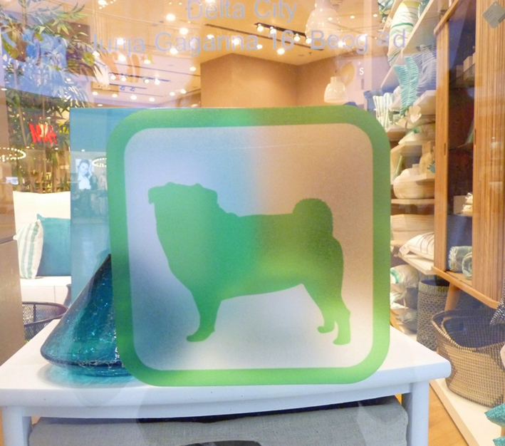 Nalepnica - Dog friendly - Delta City