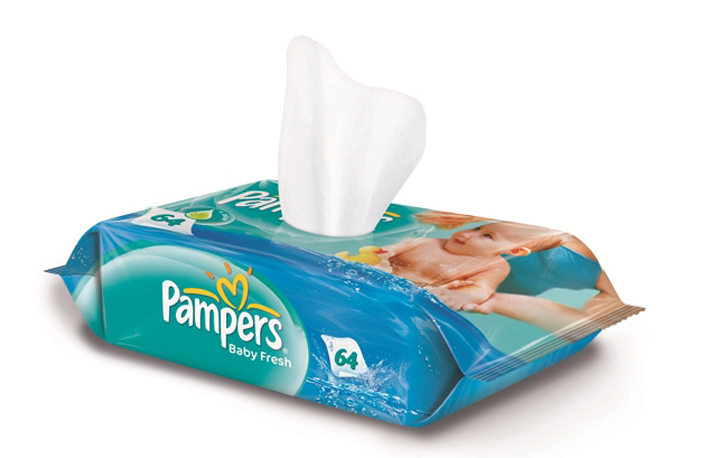 Pack shot wipes Pampers Baby fresh