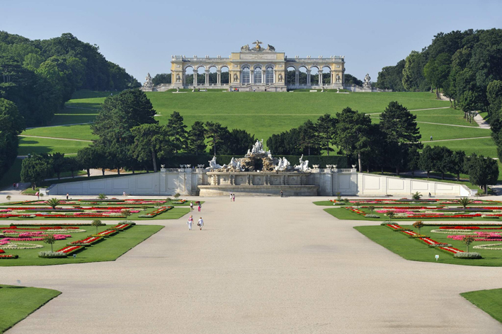 Schloß Schönbrunn Gloriette vom Balkon